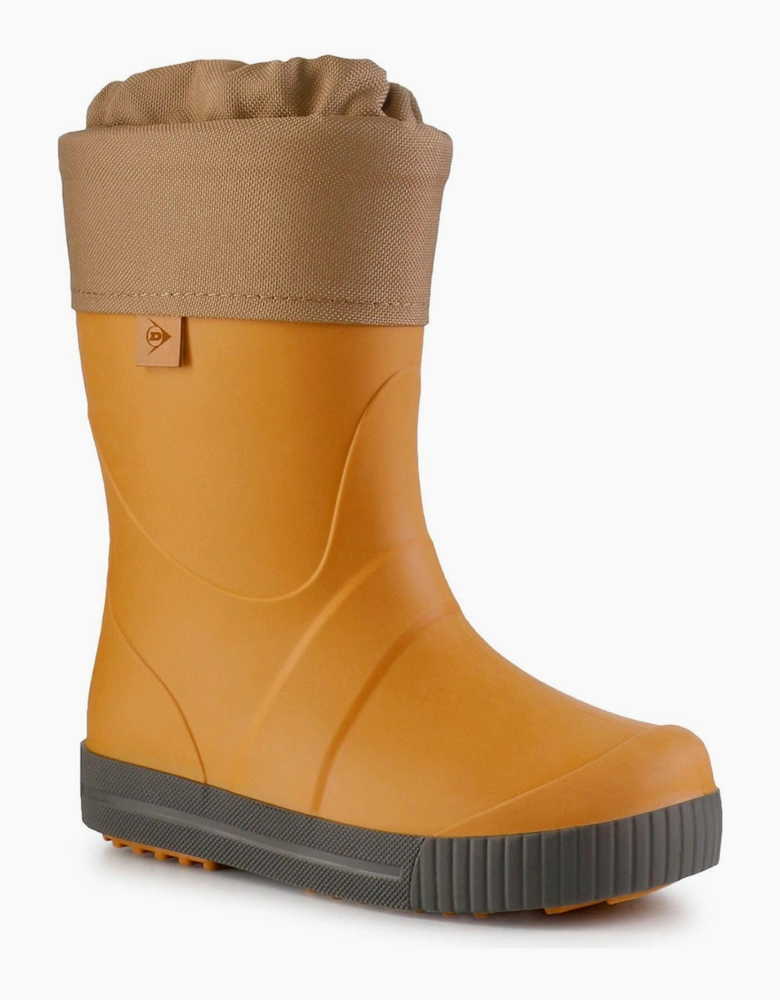 Dunlop Puddle Jumper Kids Wellingtons Brown