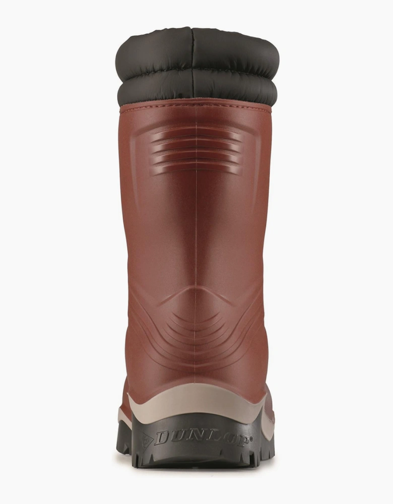 Dunlop Blizzard Kids Wellingtons Burgundy/Grey/Black