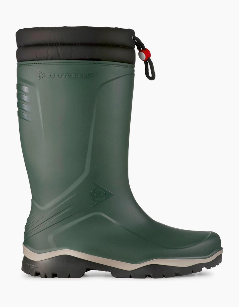 Dunlop Blizzard Fur-lined Wellington Boots Heritage Green / Black