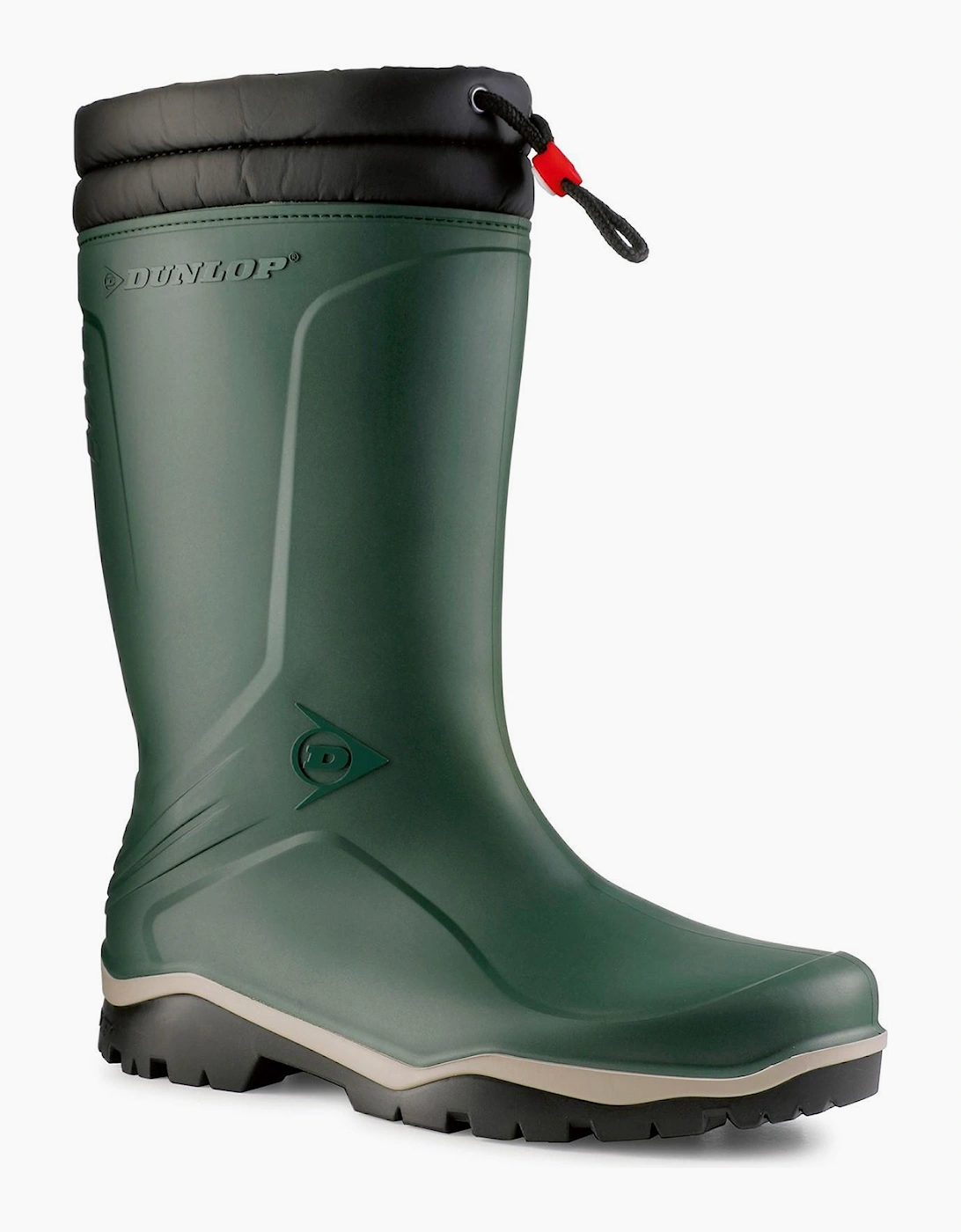 Dunlop Blizzard Fur-lined Wellington Boots Heritage Green / Black