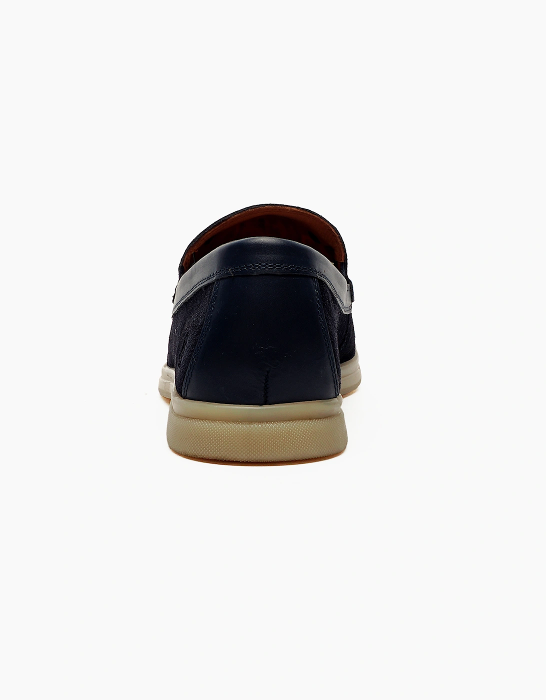 Hush Puppies Leon Mens Suede Shoes Navy
