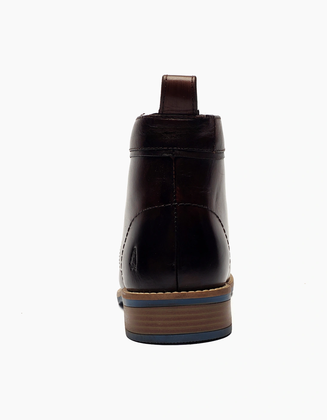 Hush Puppies Declan Mens Leather Boots Brown