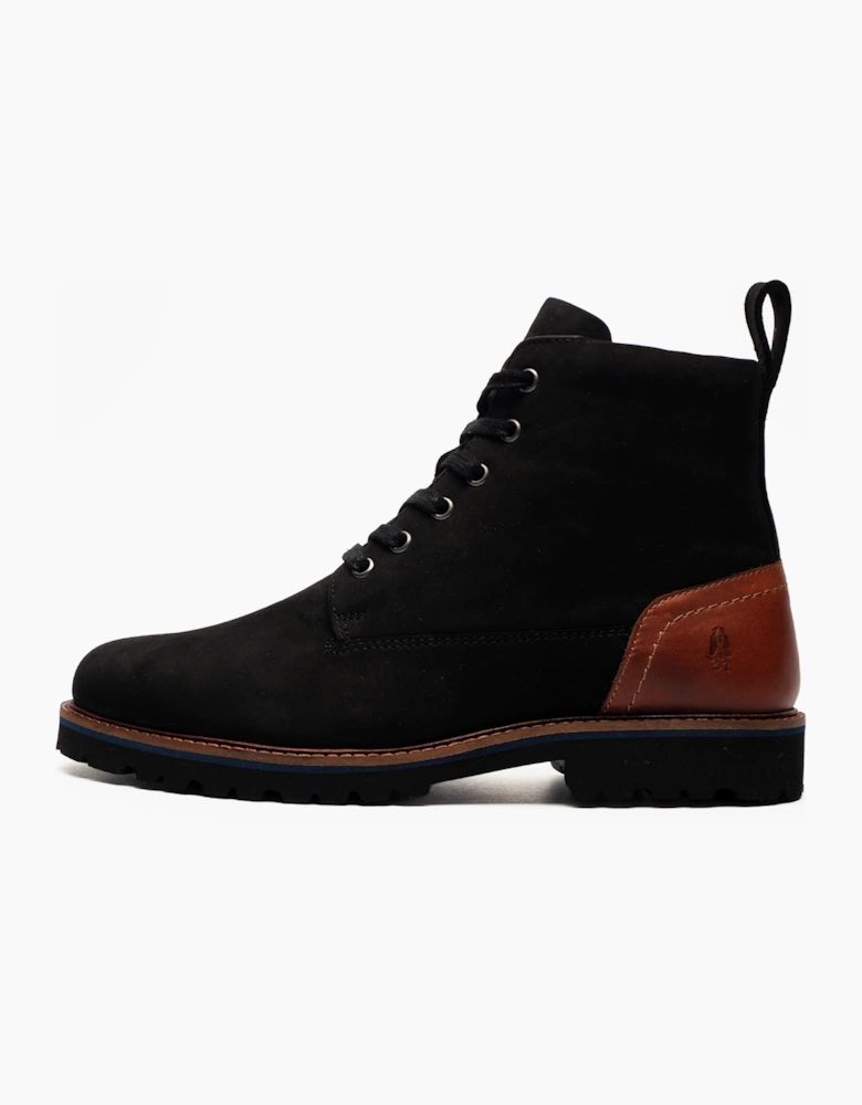 Hush Puppies Maguire Mens Leather Boots Black