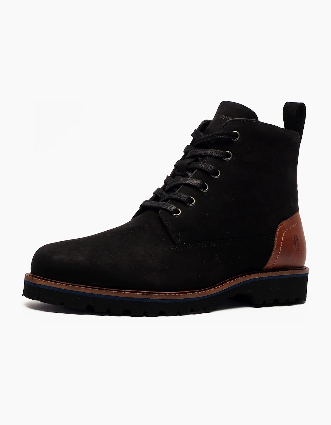 Hush Puppies Maguire Mens Leather Boots Black