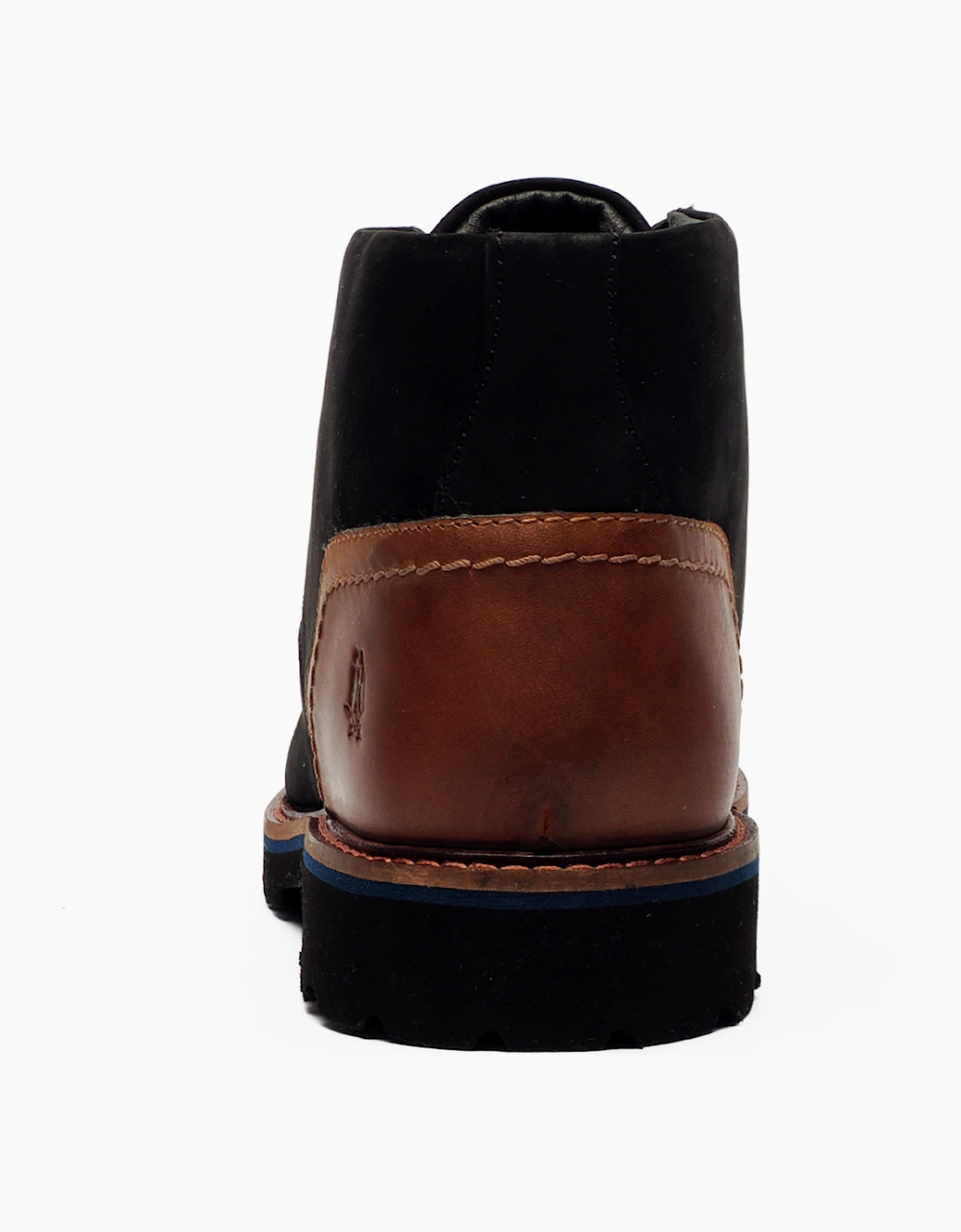 Hush Puppies Moore Mens Leather Chukka Boots Black
