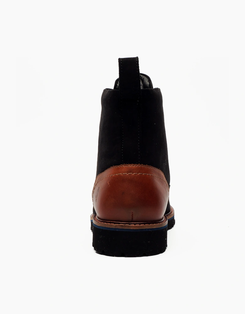 Hush Puppies Maguire Mens Leather Boots Black