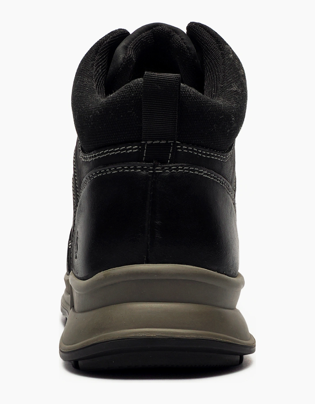 Hush Puppies Arnie Mens Memory Foam Leather Boots Black