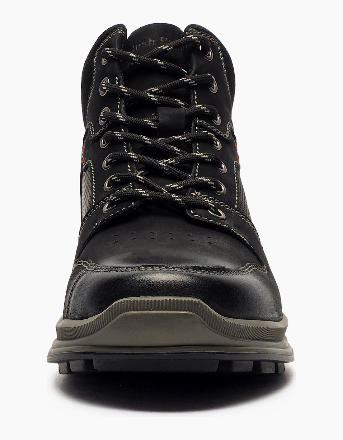 Hush Puppies Arnie Mens Memory Foam Leather Boots Black