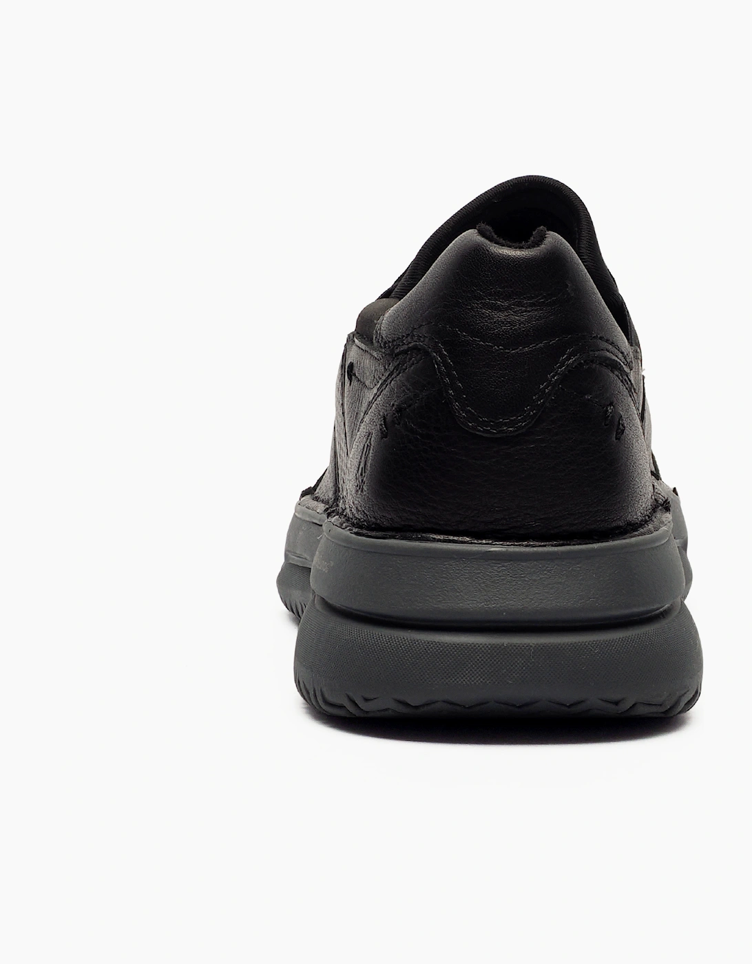 Hush Puppies Baylor Slip on Mens Leather Shoes Black