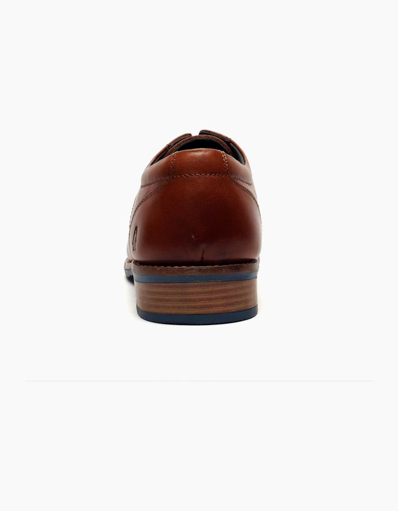 Hush Puppies Damien Mens Leather Shoes Tan
