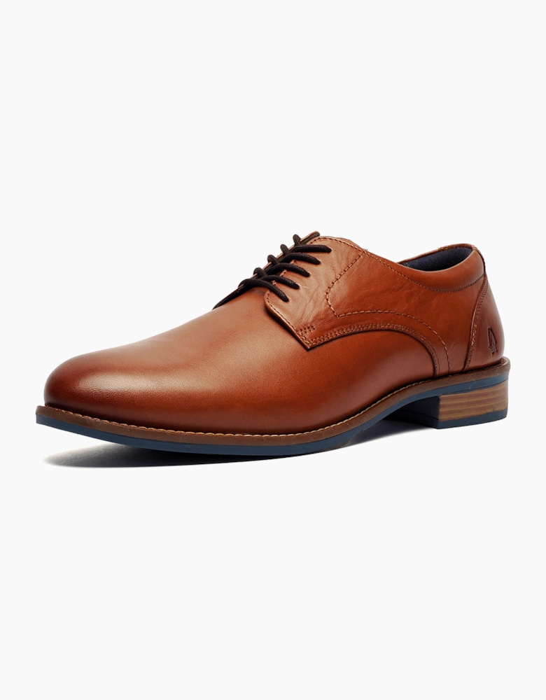 Hush Puppies Damien Mens Leather Shoes Tan