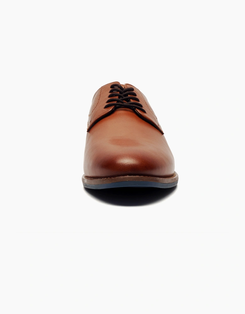 Hush Puppies Damien Mens Leather Shoes Tan