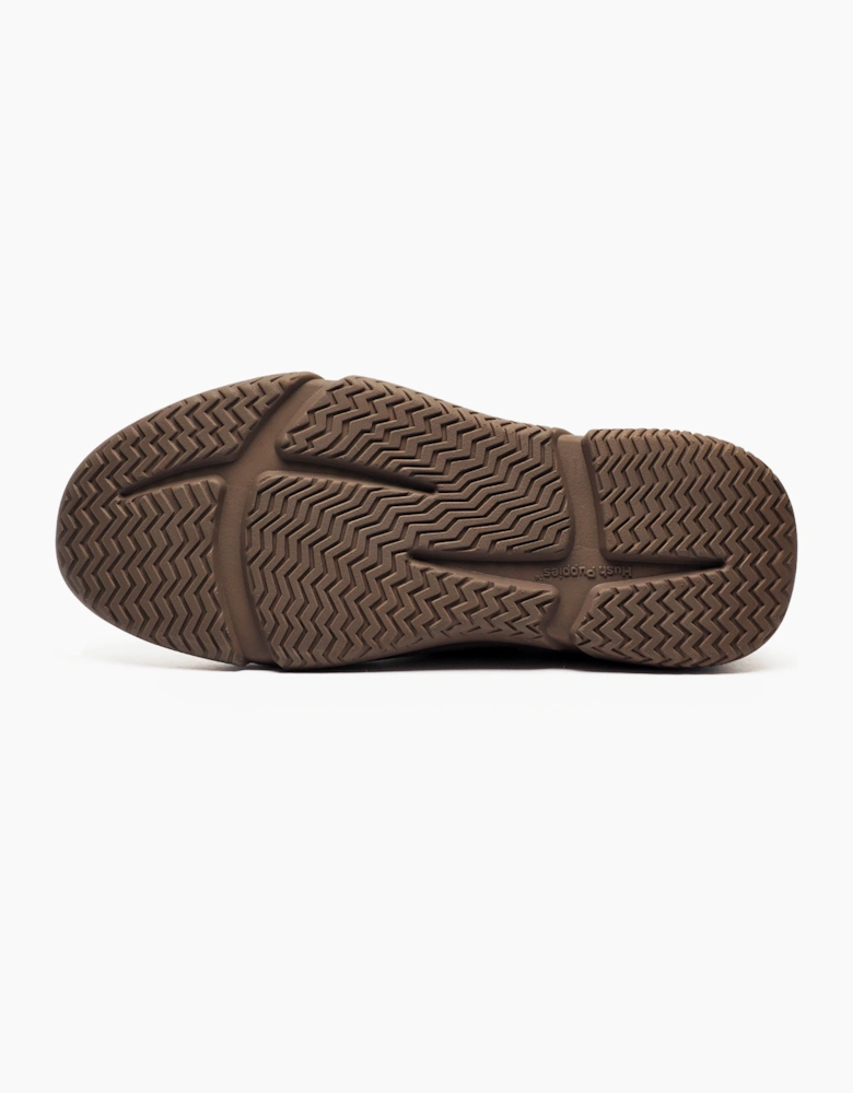 Hush Puppies Baylor Slip On Mens Leather Shoes Brown