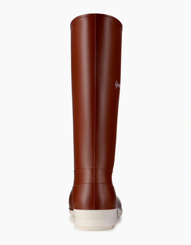 Dunlop Sport Mens Wellington Boots Burgundy/White