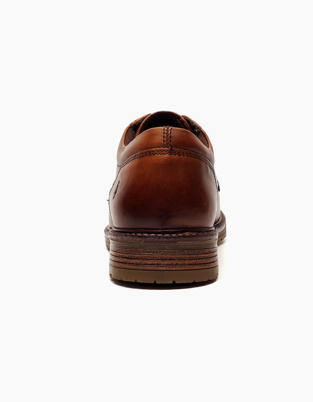 Hush Puppies Richie Mens Signature Leather Shoes Tan