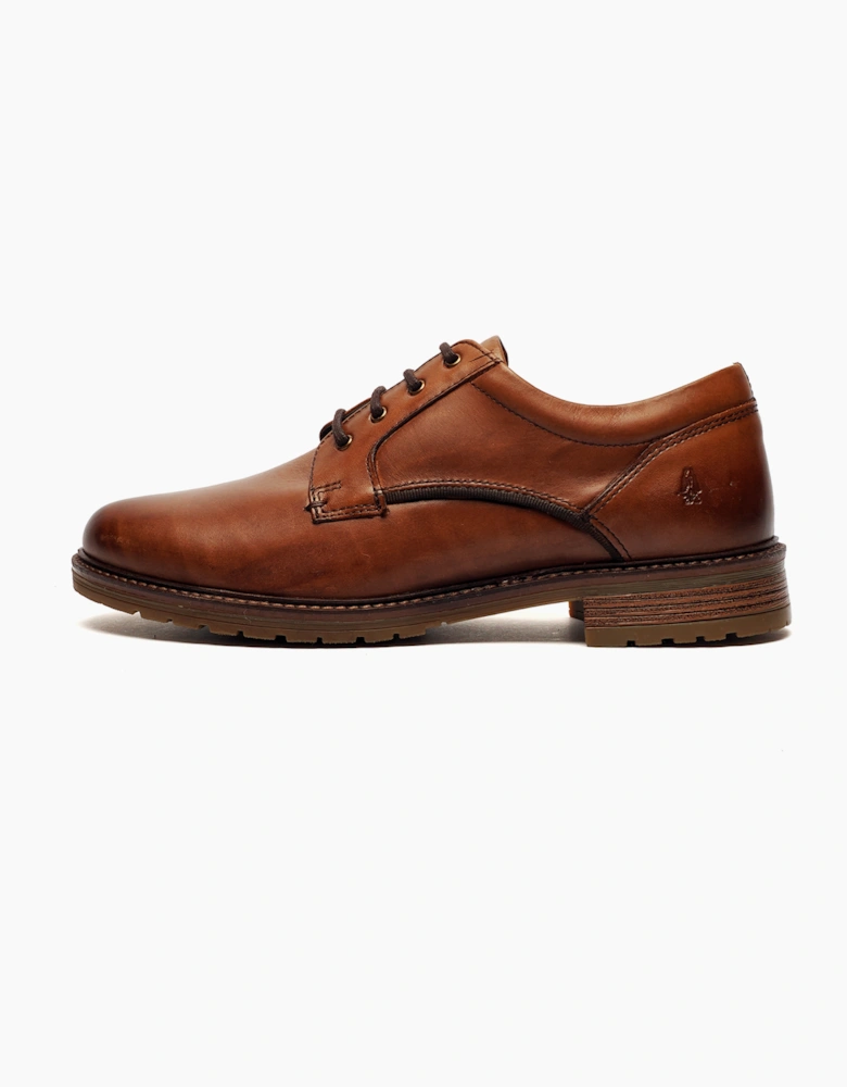 Hush Puppies Richie Mens Signature Leather Shoes Tan
