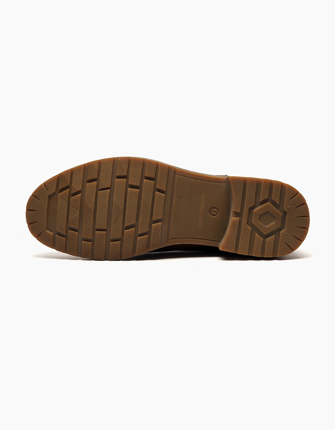 Hush Puppies Richie Mens Signature Leather Shoes Tan