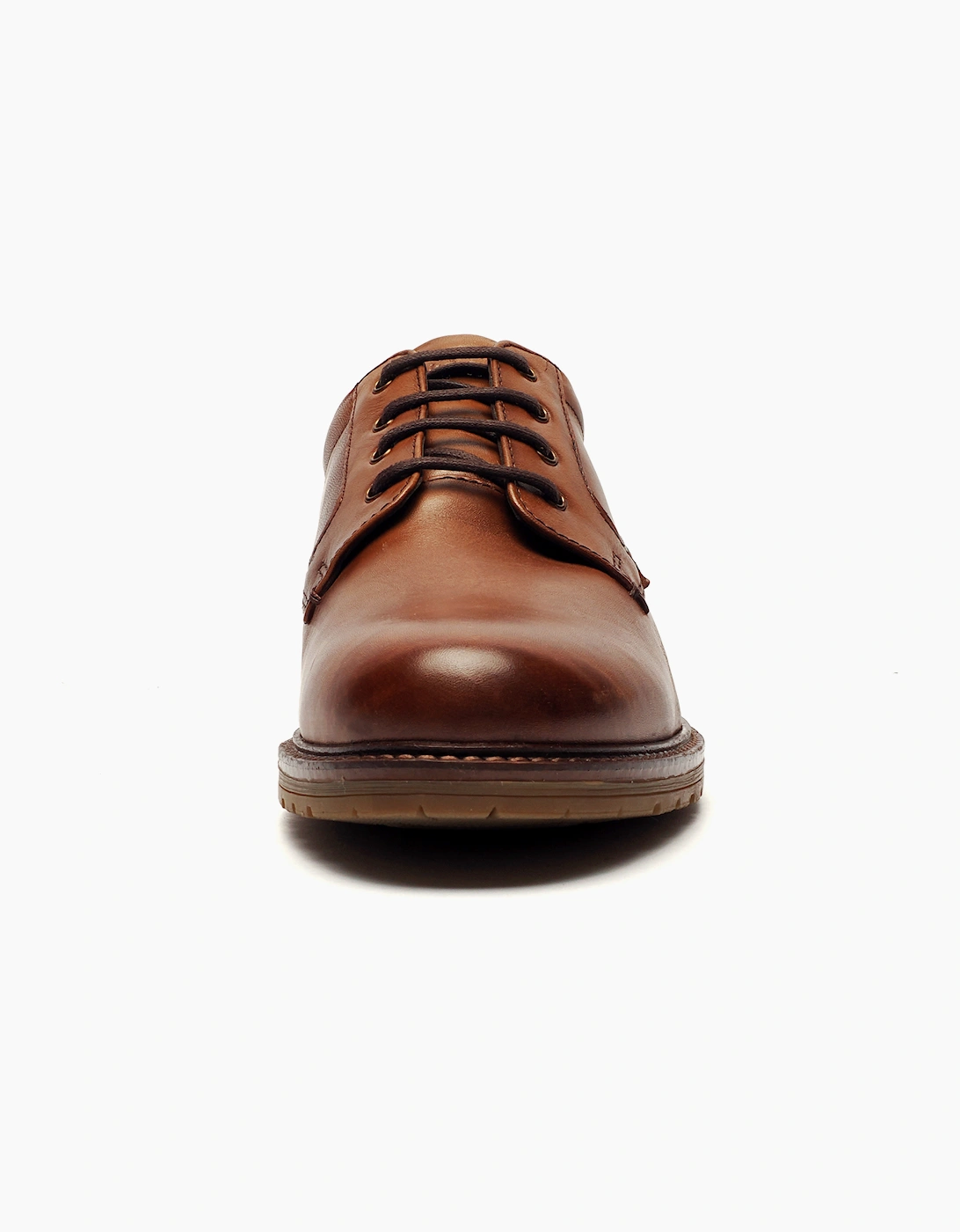 Hush Puppies Richie Mens Signature Leather Shoes Tan