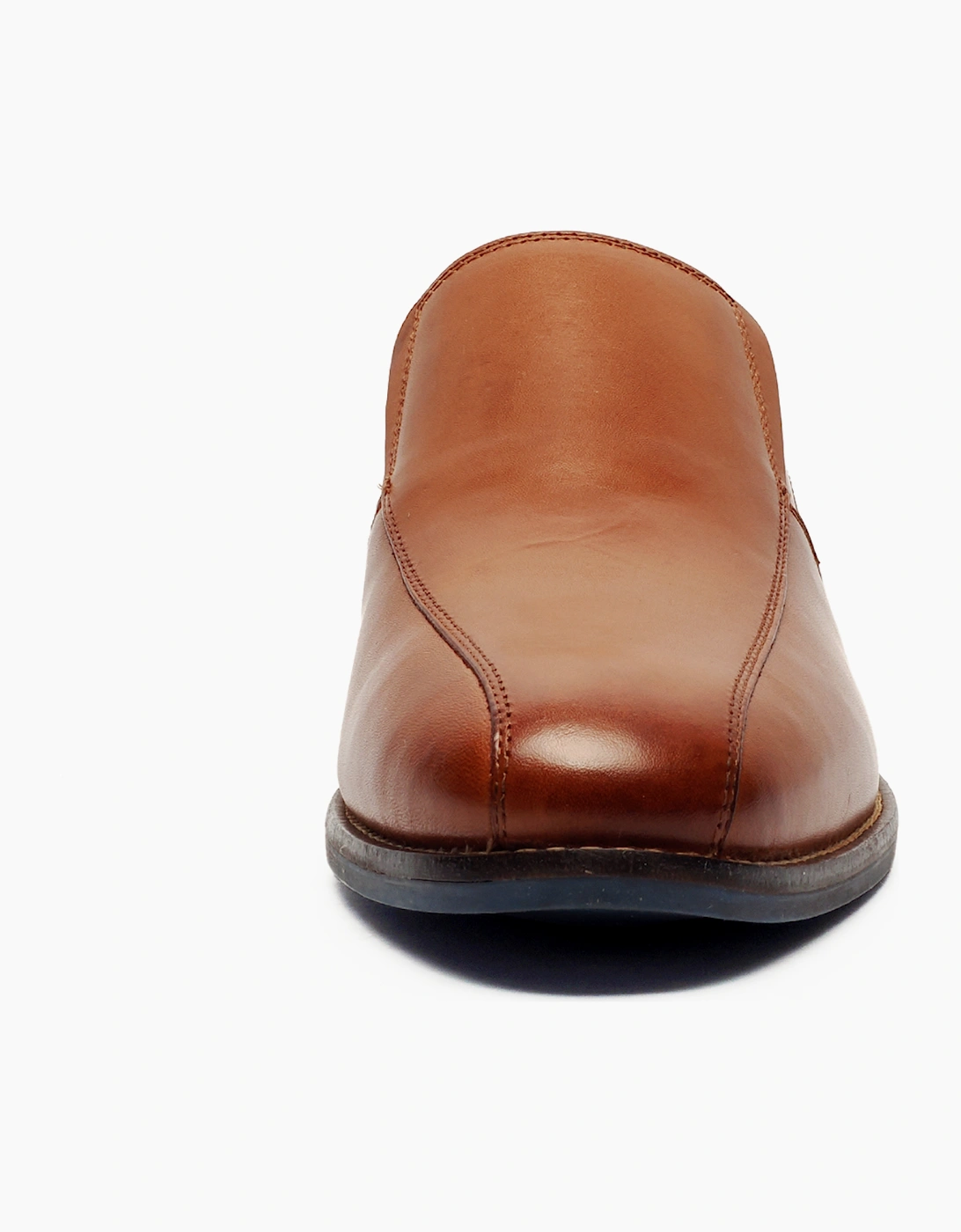 Hush Puppies Donovan Signature Mens Leather Slip On Shoes Tan