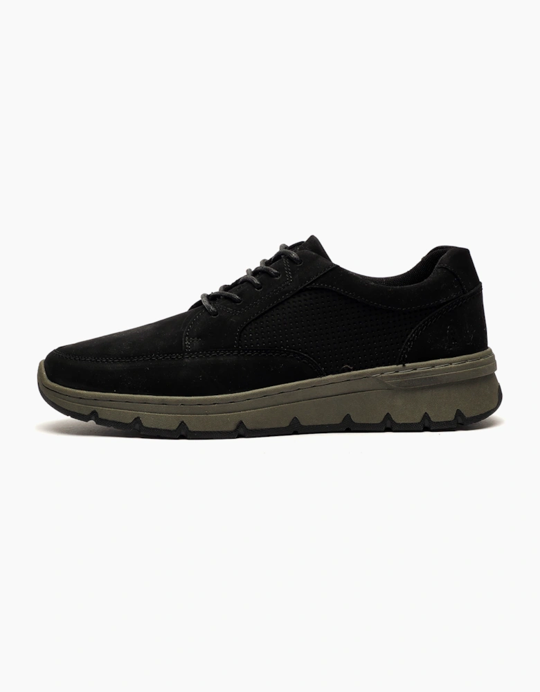 Hush Puppies Nelson Mens Leather Shoes Black