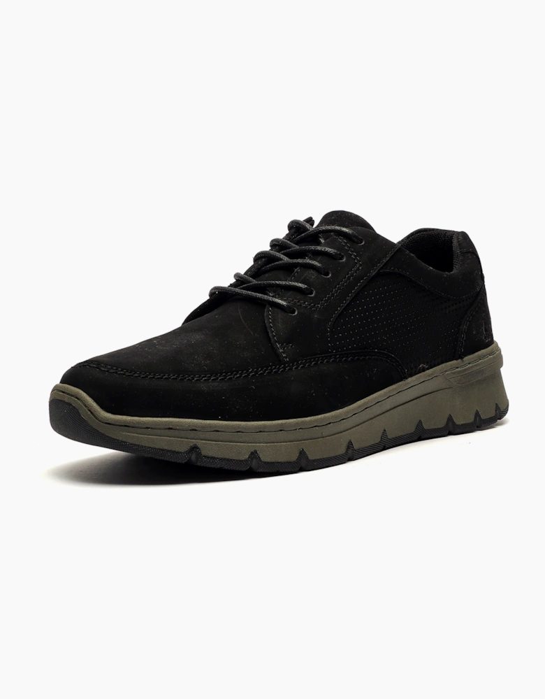 Hush Puppies Nelson Mens Leather Shoes Black