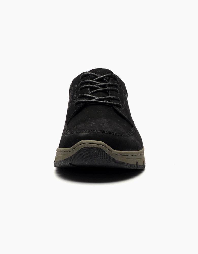 Hush Puppies Nelson Mens Leather Shoes Black