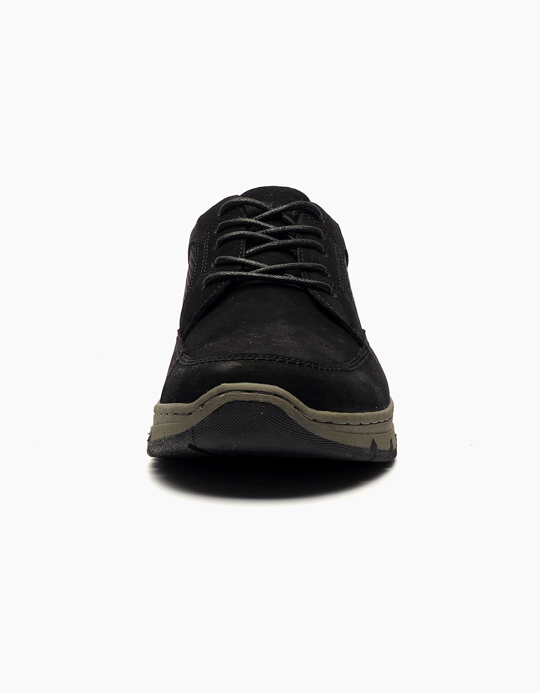 Hush Puppies Nelson Mens Leather Shoes Black