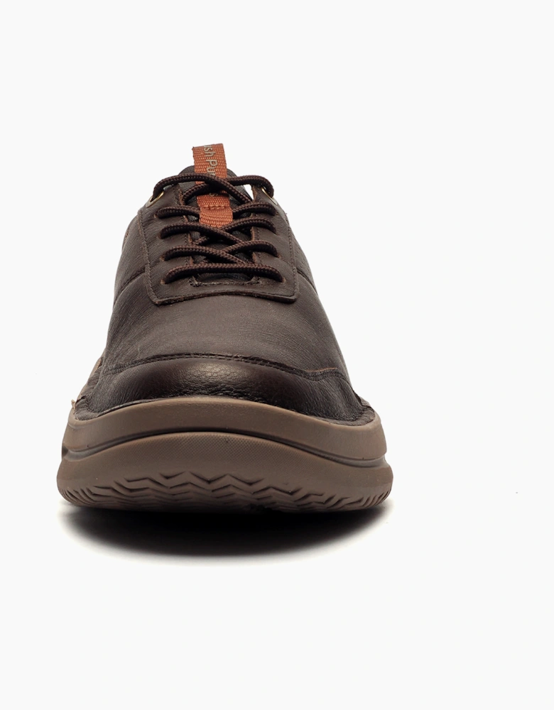 Hush Puppies Baylor Mens Leather Shoes Brown