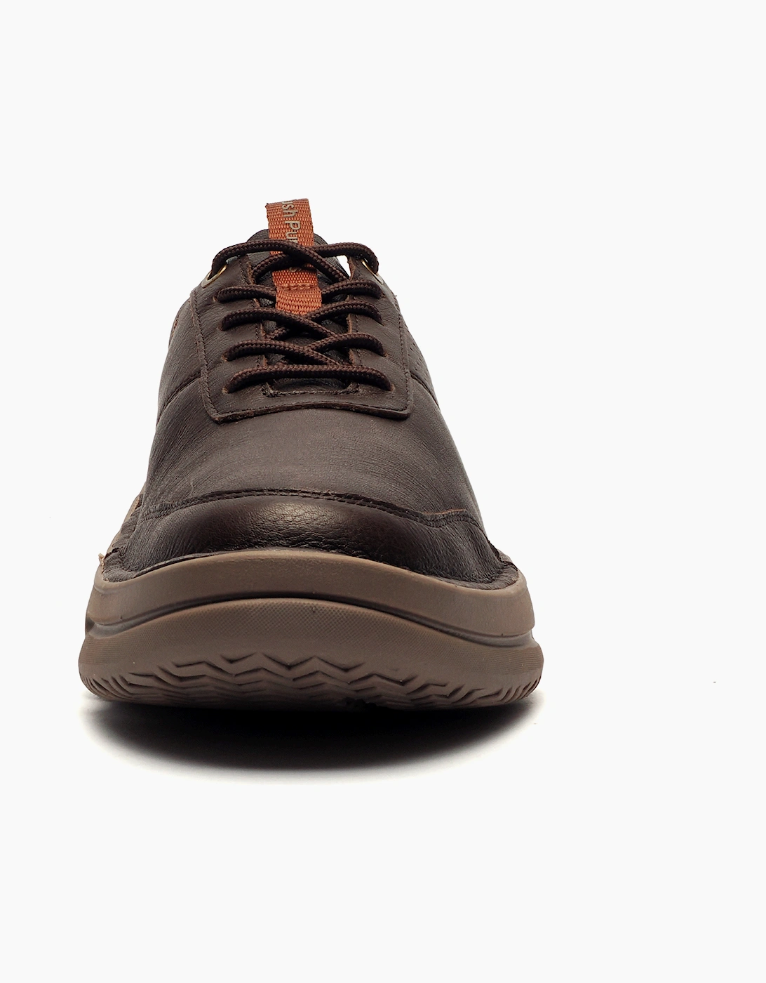 Hush Puppies Baylor Mens Leather Shoes Brown