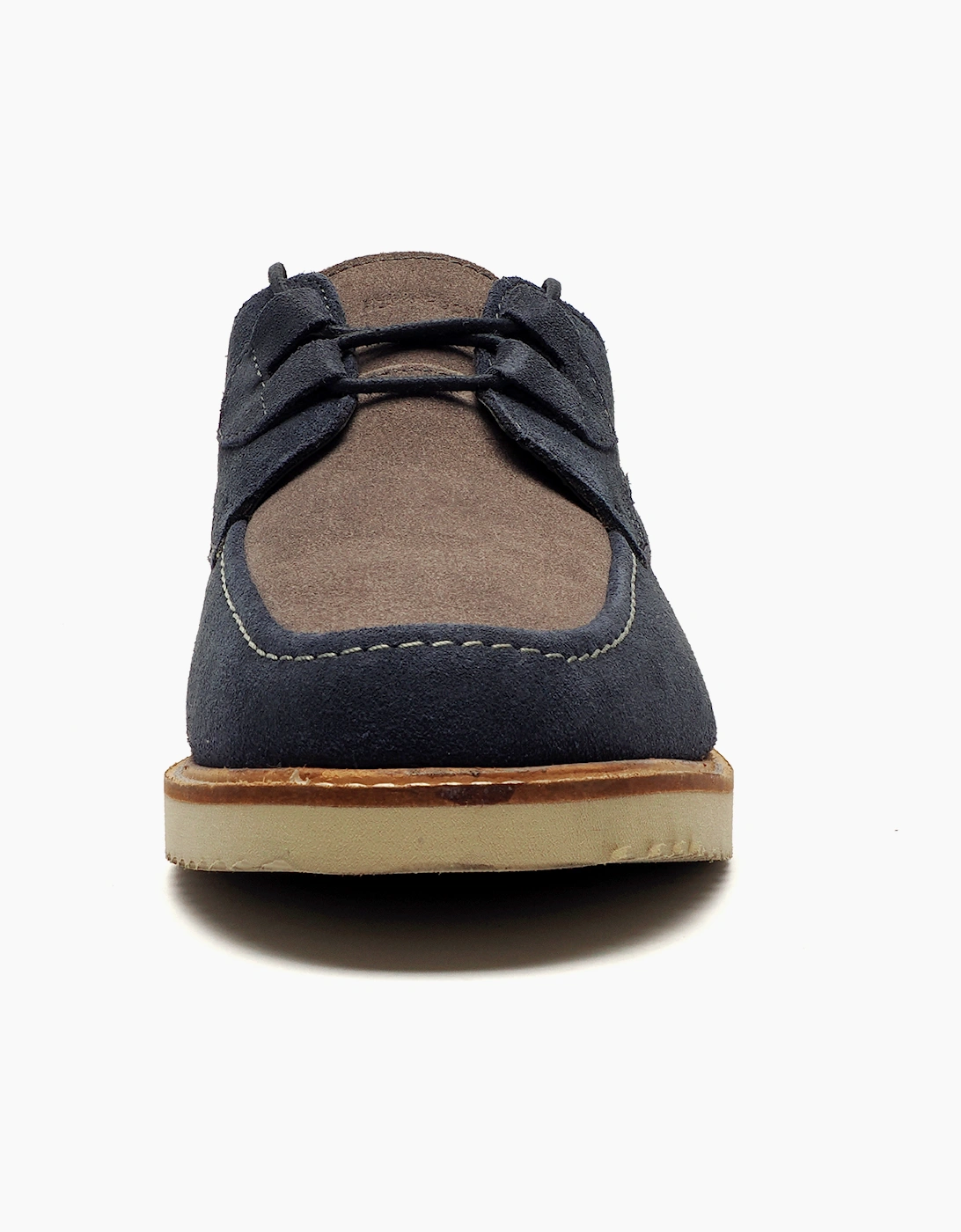 Hush Puppies Orion Mens Suede Shoes Navy / Grey