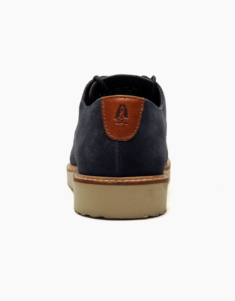 Hush Puppies Orion Mens Suede Shoes Navy / Grey