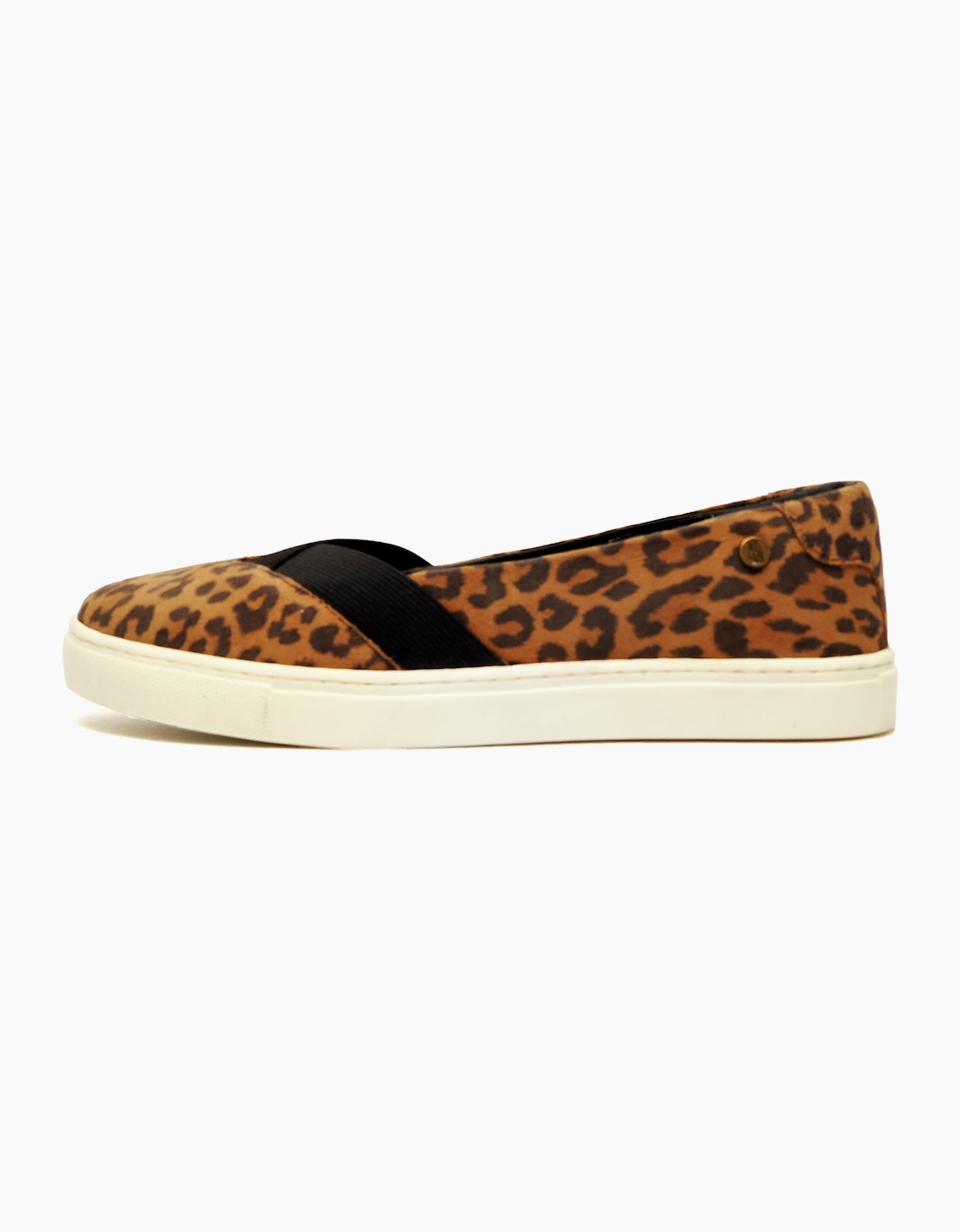 Hush Puppies Tiffany Womens Leopard Slip On Shoes Leopard Print