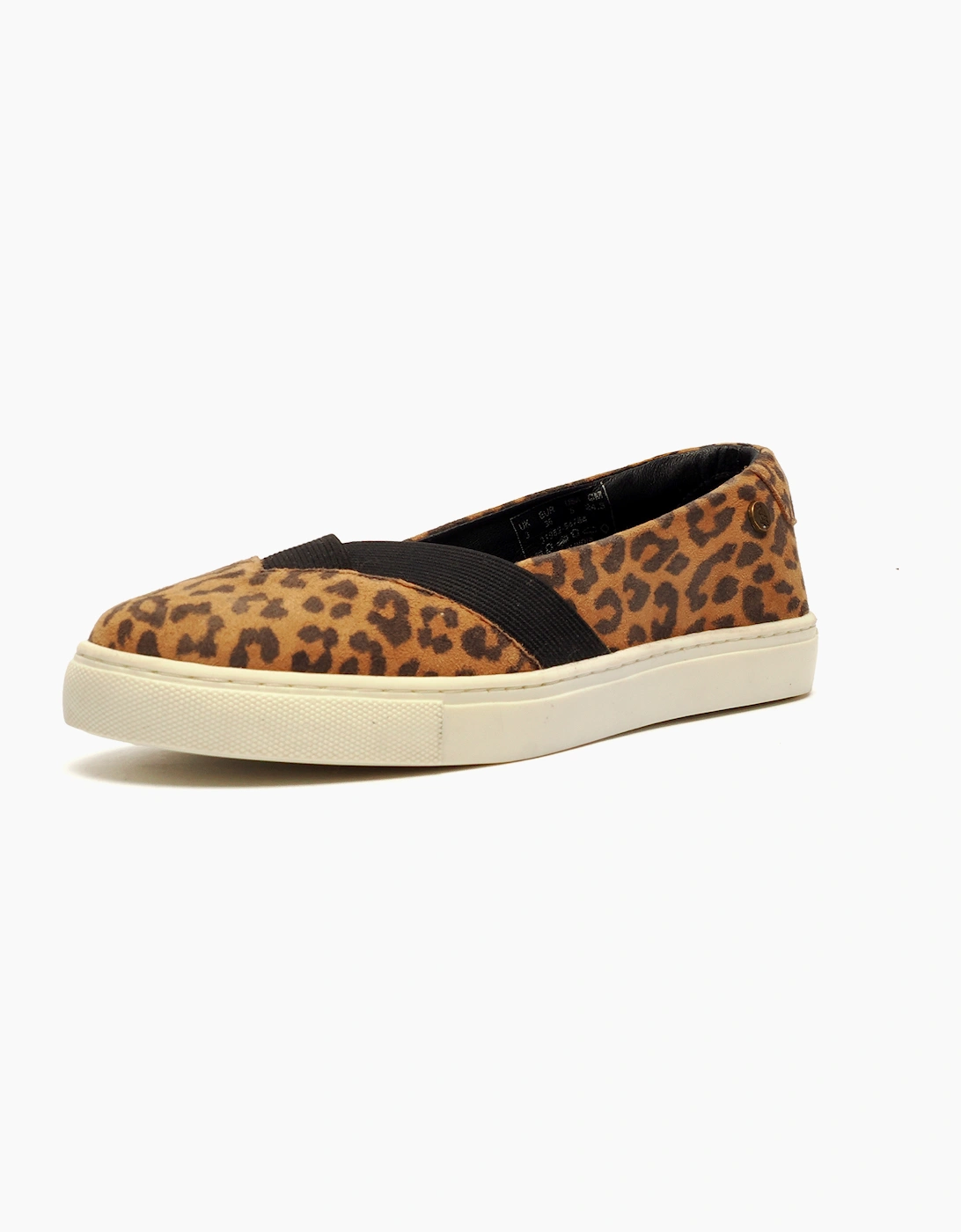 Hush Puppies Tiffany Womens Leopard Slip On Shoes Leopard Print