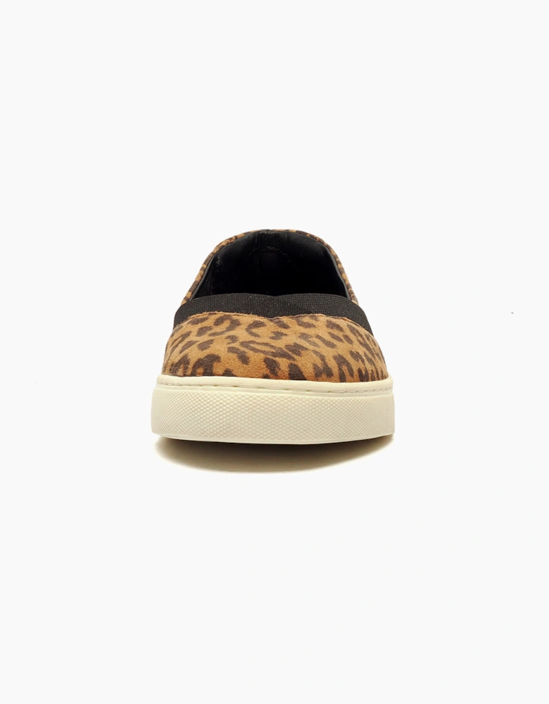 Hush Puppies Tiffany Womens Leopard Slip On Shoes Leopard Print