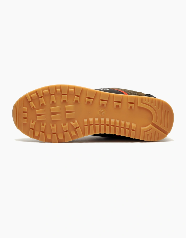 Jack & Jones Spirit Runner Mens Trainers Olive / Anthracite / True Red