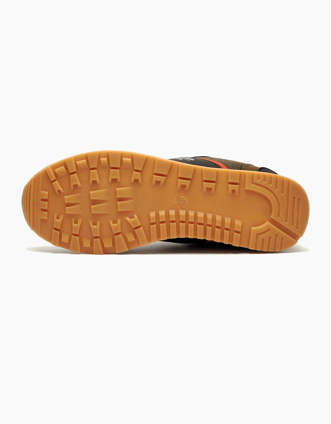 Jack & Jones Spirit Runner Mens Trainers Olive / Anthracite / True Red
