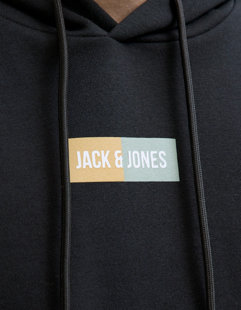 Jack & Jones JPan Mens Hoodie Black