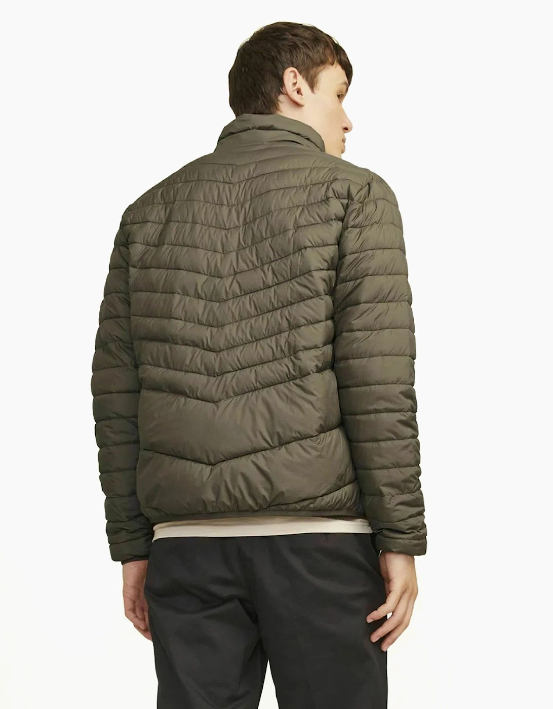 Jack & Jones Estate Signature Mens Puffer Jacket Canteen
