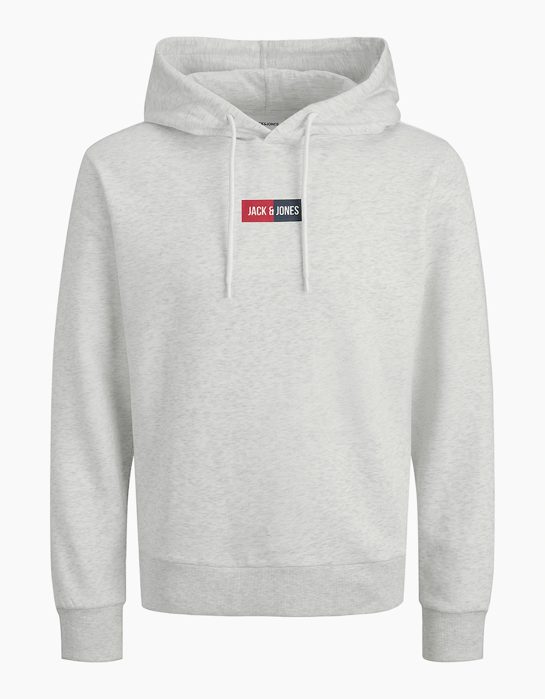 Jack & Jones JPan Mens Hoodie Grey Marl