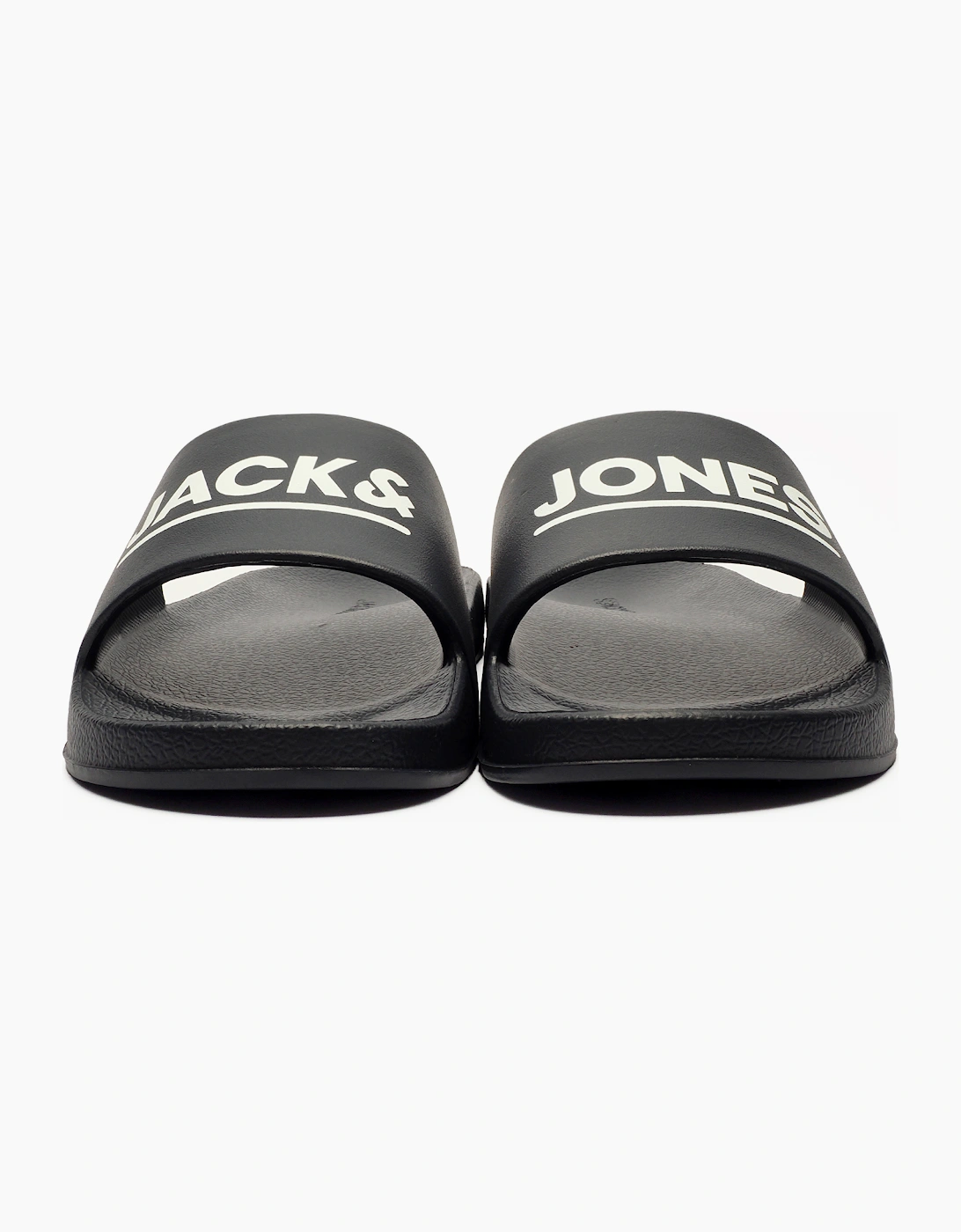 Jack & Jones Ollie Mens Sliders Anthracite Black