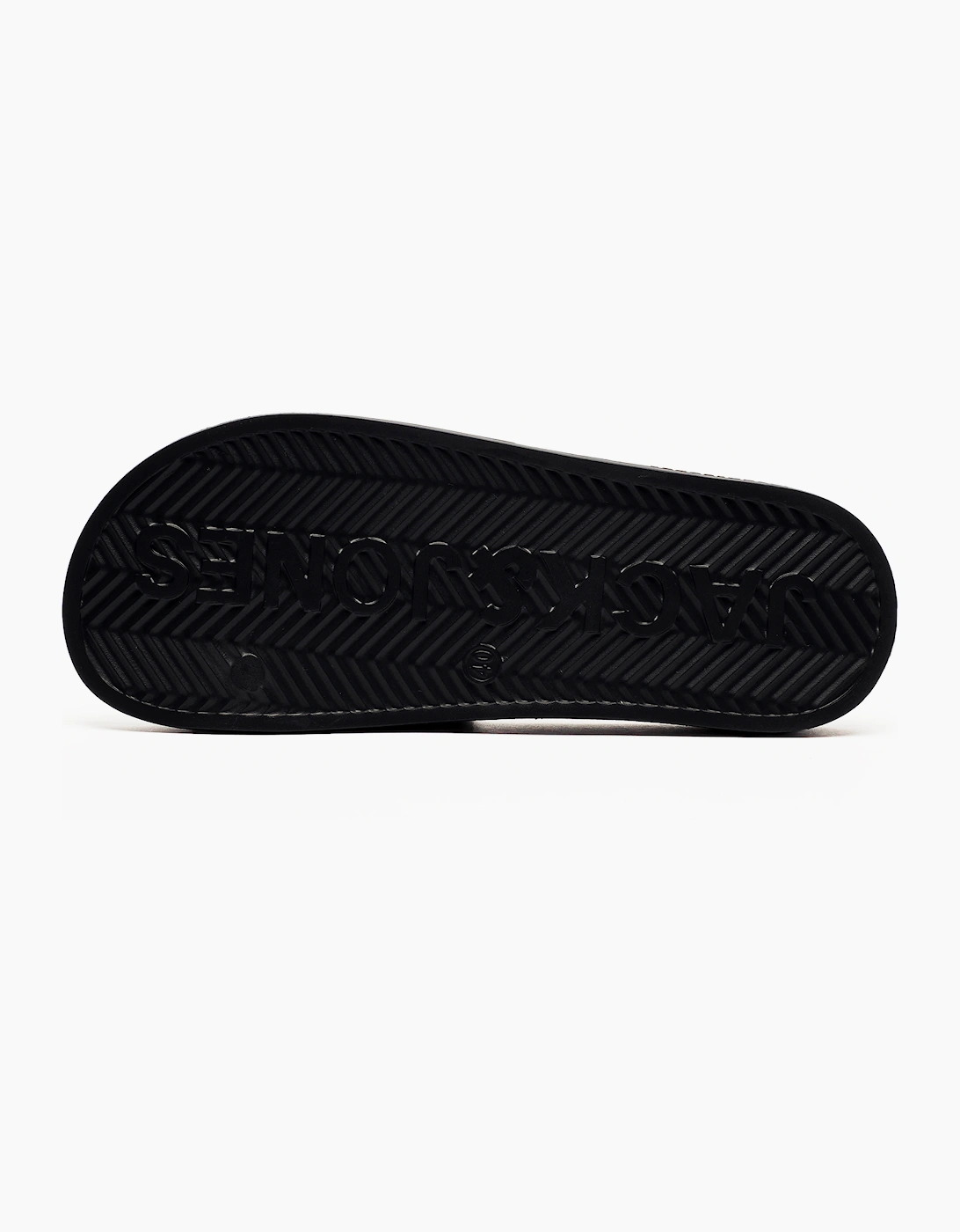 Jack & Jones Ollie Mens Sliders Anthracite Black