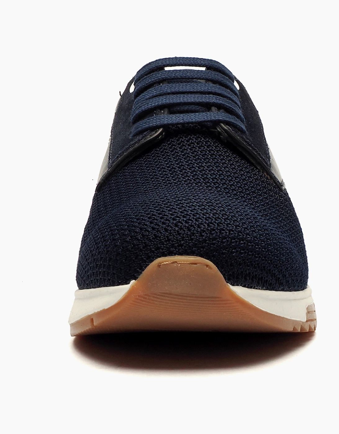 Hush Puppies Simon Signature Mens Memory Foam Trainers Midnight / Navy