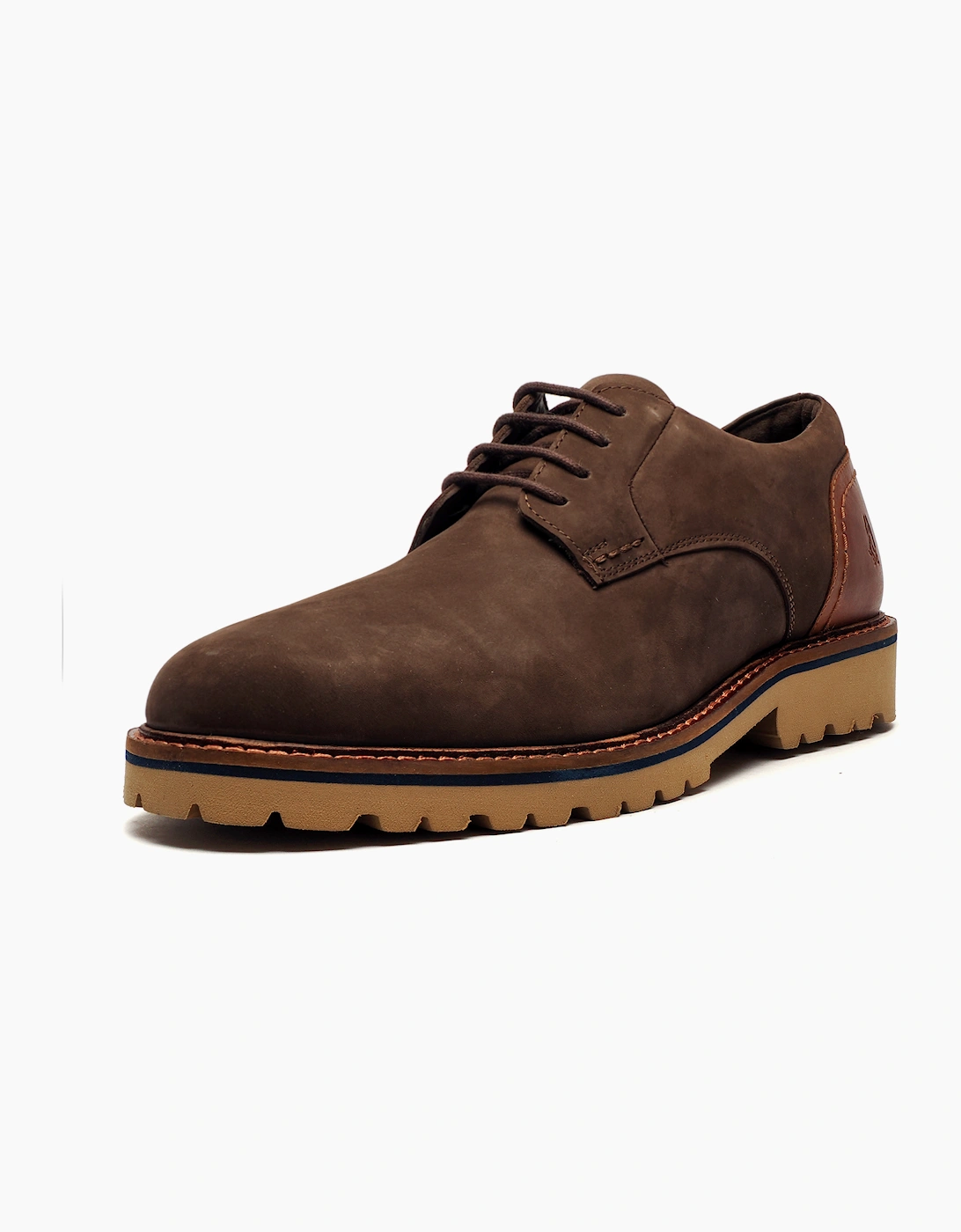 Hush Puppies Marcus Mens Leather Shoes Brown / Tan