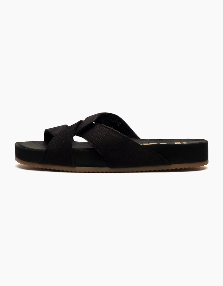 Hush Puppies Mylah Womens Leather Sandals Black