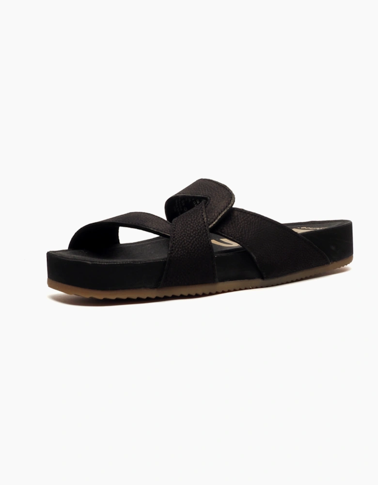 Hush Puppies Mylah Womens Leather Sandals Black