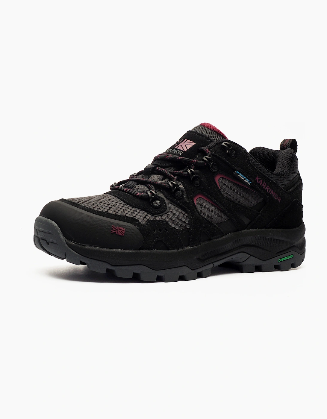 Karrimor Premium Bodmin Low 6 Womens Hiking Shoes Black / Raspberry