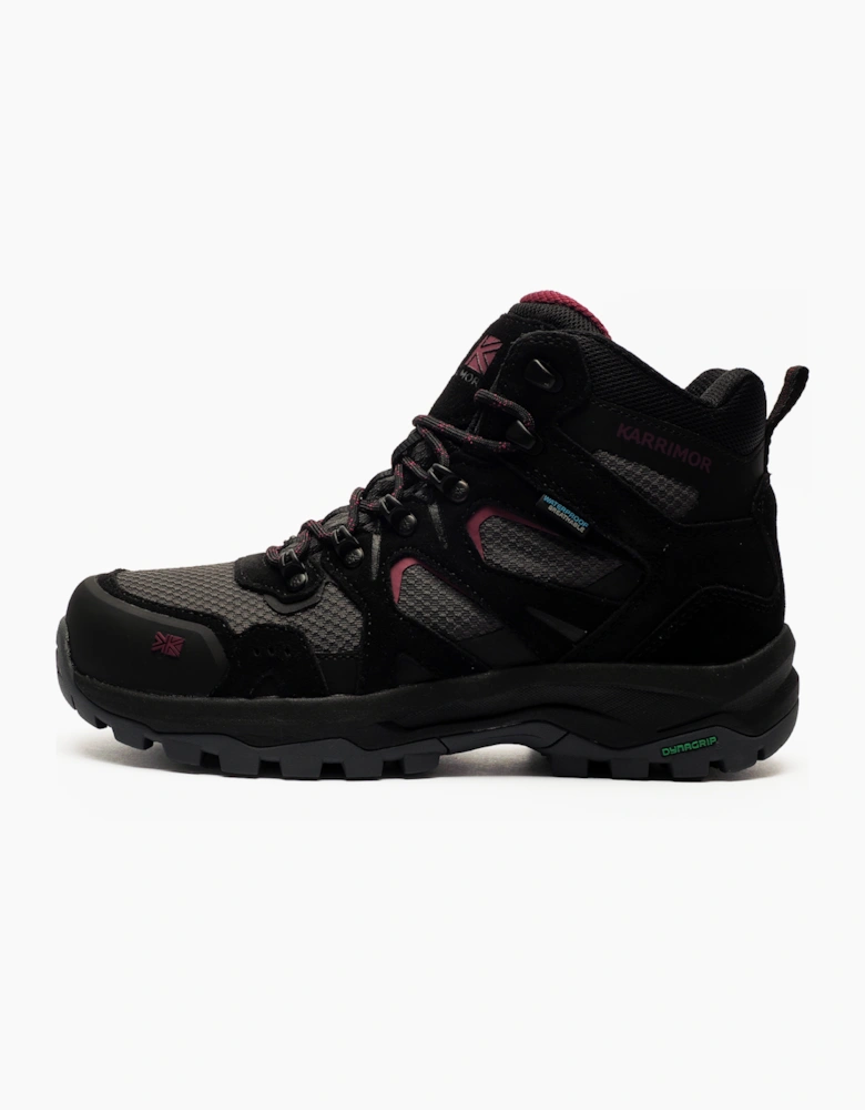 Karrimor Premium Bodmin Mid 6 Womens Waterproof Hiking Boots Black / Raspberry