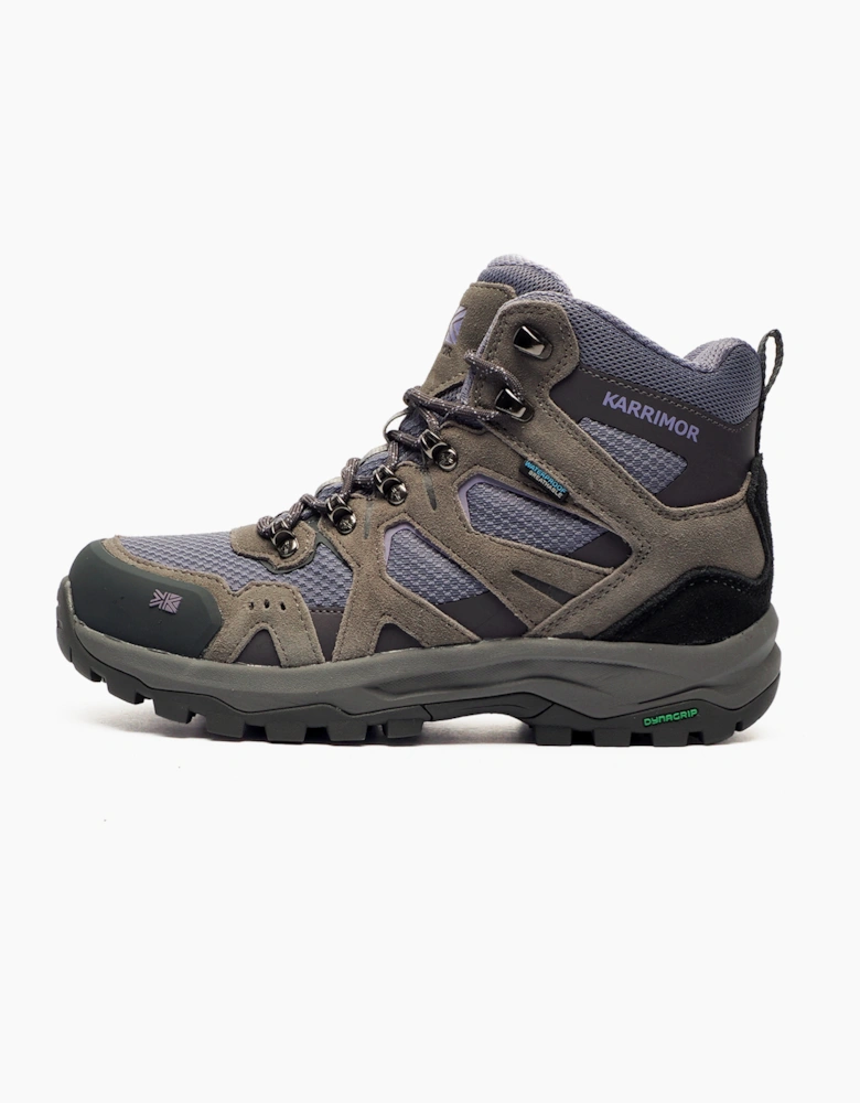 Karrimor Premium Bodmin Mid 6 Womens Waterproof Hiking Boots Grey / Purple