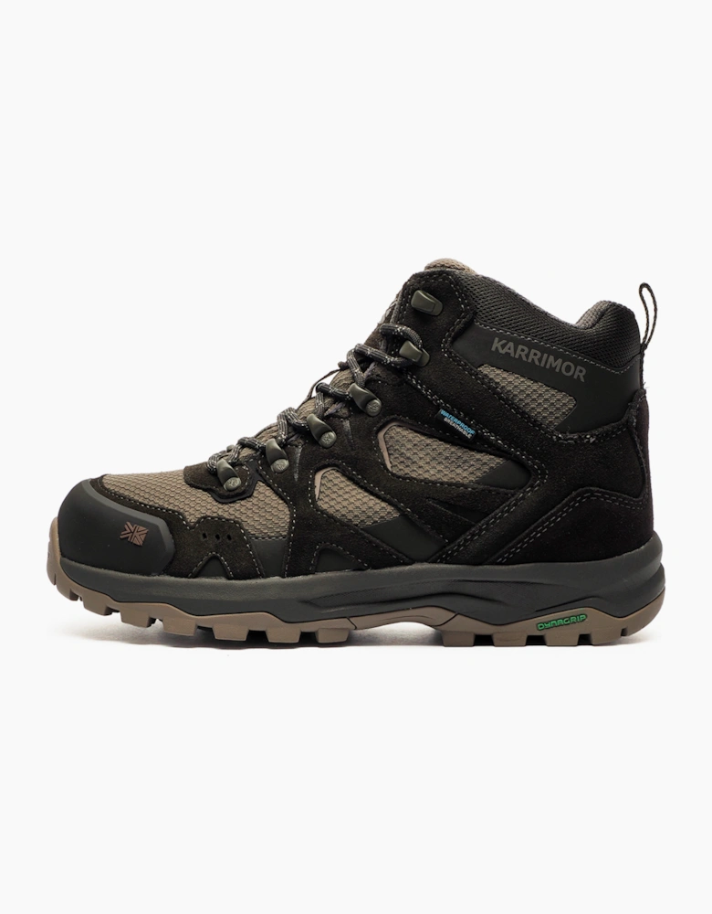 Karrimor Premium Bodmin Mid 6 Mens Waterproof Hiking Boots Black / Olive