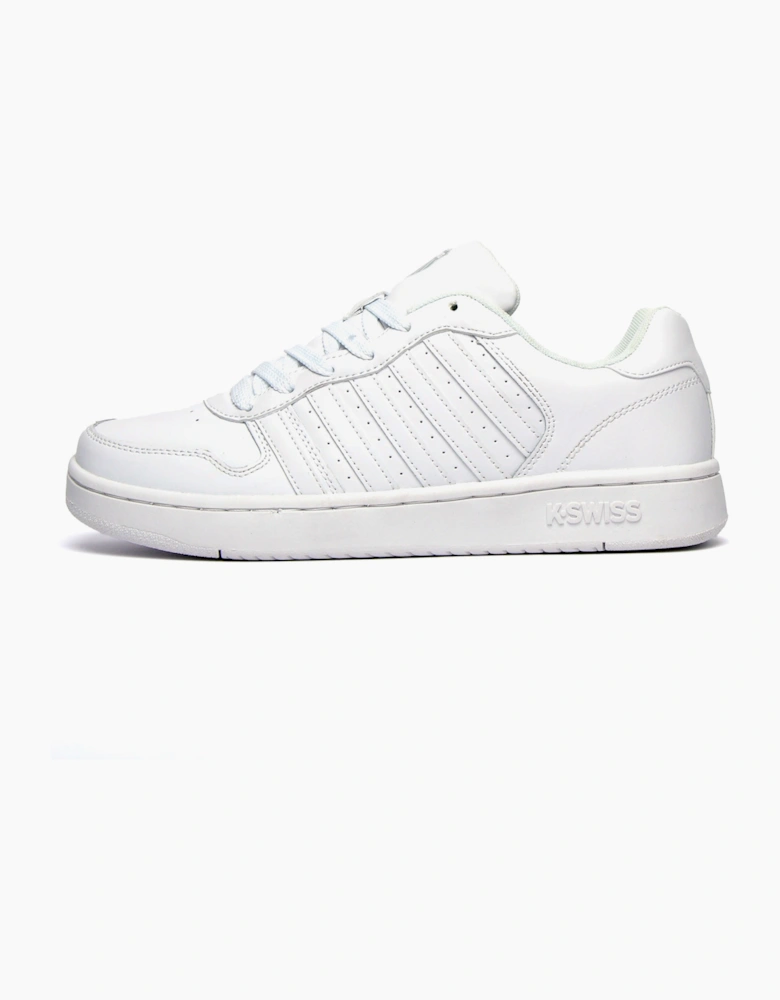 K-Swiss Court Palisades Mens Leather Trainers White / Grey